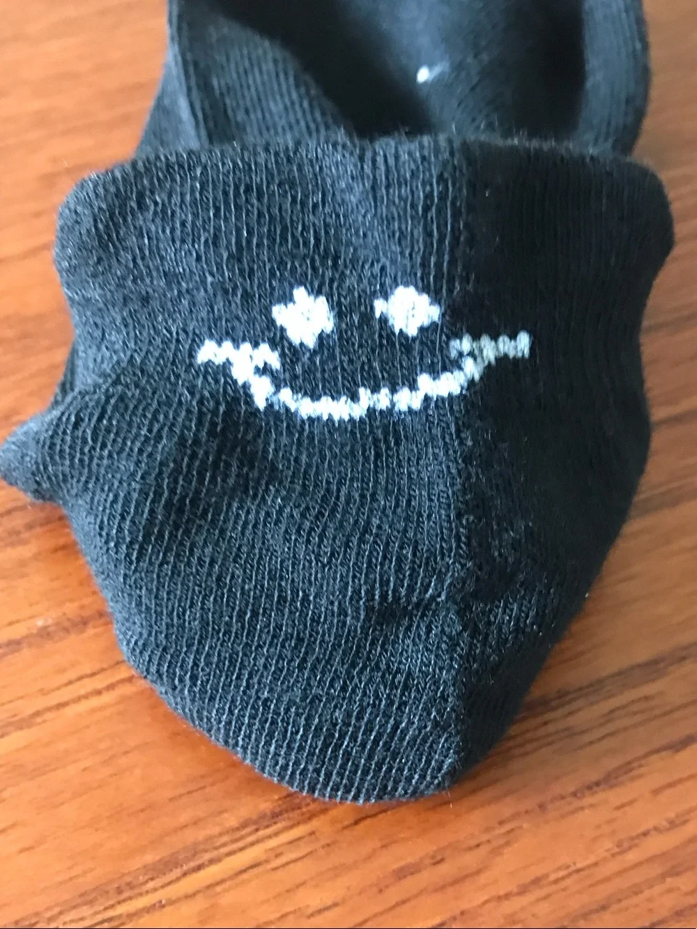 Women's  fun face Black No-Show Socks - Pack of 8